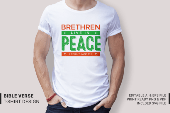 2 Corinthians 13:11 Graphics for T-Shirt Designs