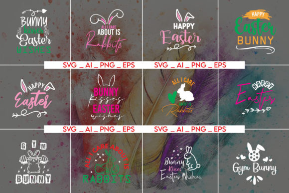 Easter Sublimation Bundle: Graphics for T-Shirt Designs