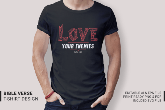 Luke 6:27 Graphics for T-Shirt Designs