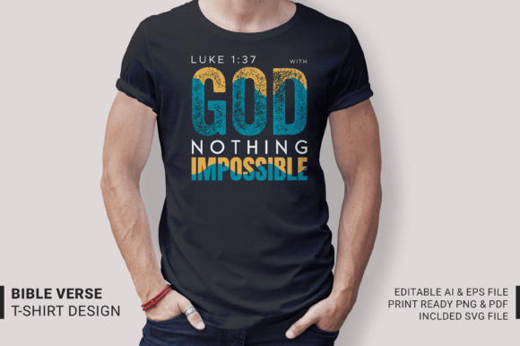 Reviewing With God Nothing Impossible T-Shirt Graphics
