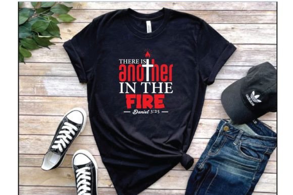 There is Another in the Fire: Graphics for T-Shirt Designs